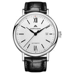NORTH EDGE AMOY Multifunktionale Business Herrenuhr Wasserdichte Leder Mechanische Uhr
