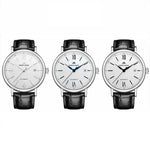 NORTH EDGE AMOY Multifunktionale Business Herrenuhr Wasserdichte Leder Mechanische Uhr
