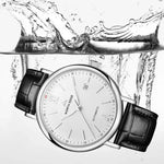 NORTH EDGE AMOY Multifunktionale Business Herrenuhr Wasserdichte Leder Mechanische Uhr