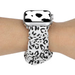 Stoff + Edelstahl Haarring-Armband, Für Apple Watch Series 7 41mm / 6 & SE & 5 & 4 40mm / 3 & 2 & 1 38mm, Für Apple Watch Series 7 45mm / 6 & SE & 5 & 4 44mm / 3 & 2 & 1 42mm, Für Apple Watch Series 8&7 41mm / SE 2&6&SE&5&4 40mm / 3&2&1 38mm