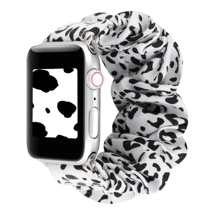 Stoff + Edelstahl Haarring-Armband, Für Apple Watch Series 7 41mm / 6 & SE & 5 & 4 40mm / 3 & 2 & 1 38mm, Für Apple Watch Series 7 45mm / 6 & SE & 5 & 4 44mm / 3 & 2 & 1 42mm, Für Apple Watch Series 8&7 41mm / SE 2&6&SE&5&4 40mm / 3&2&1 38mm