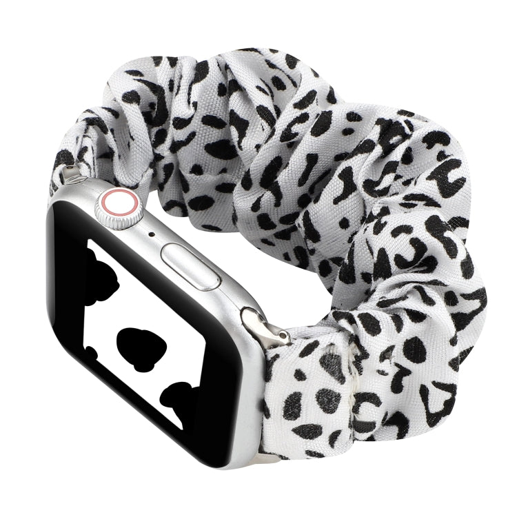 Stoff + Edelstahl Haarring-Armband, Für Apple Watch Series 7 41mm / 6 & SE & 5 & 4 40mm / 3 & 2 & 1 38mm, Für Apple Watch Series 7 45mm / 6 & SE & 5 & 4 44mm / 3 & 2 & 1 42mm, Für Apple Watch Series 8&7 41mm / SE 2&6&SE&5&4 40mm / 3&2&1 38mm