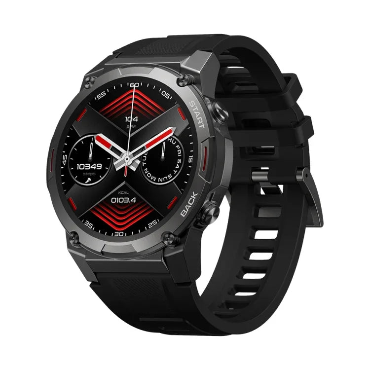 Zeblaze Vibe 7 Pro Smartwatch mit 1,43 Zoll rundem HD-Bildschirm, Unterstützung für Sprachanrufe und Gesundheitsüberwachung, Vibe 7 Pro (Schwarz), Vibe 7 Pro (Schwarz-Silber)