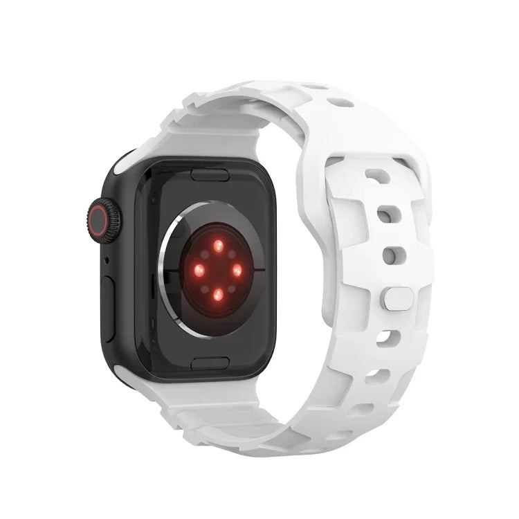 Sportliches Silikon-Uhrenarmband, für Apple Watch Series 8 &amp; 7 (41 mm) und Apple Watch Series 8 &amp; 7 (45 mm)