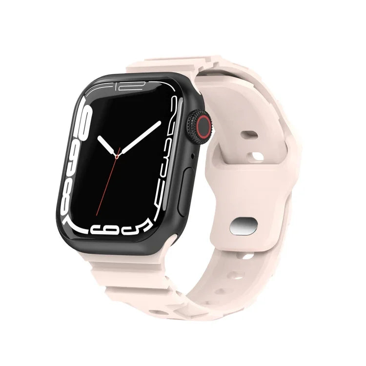 Sportliches Silikon-Uhrenarmband, für Apple Watch Series 8 &amp; 7 (41 mm) und Apple Watch Series 8 &amp; 7 (45 mm)