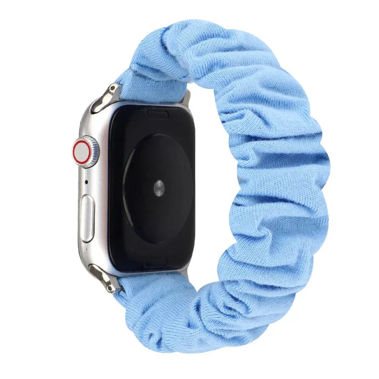 Stoff- und Edelstahl-Haarreifarmband, passend für Apple Watch Series 7 (41 mm), 6, SE, 5, 4 (40 mm), 3, 2, 1 (38 mm), 7 (45 mm), 6, SE, 5, 4 (44 mm), 3, 2, 1 (42 mm), 8, 7 (41 mm), SE 2, 6, SE, 5, 4 (40 mm), 3, 2, 1 (38 mm)...