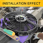 12V 80W Car Powerful Transmission Oil Cooling Fan with Mounting Accessorie, 7 inch, 9 inch, 12 inch