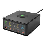 868H 6 in 1 160W 3 PD Typ-C + 2 QC3.0 USB Ports Mehrfachanschluss Ladegerät, 868H