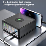 868H 6 in 1 160W 3 PD Typ-C + 2 QC3.0 USB Ports Mehrfachanschluss Ladegerät, 868H