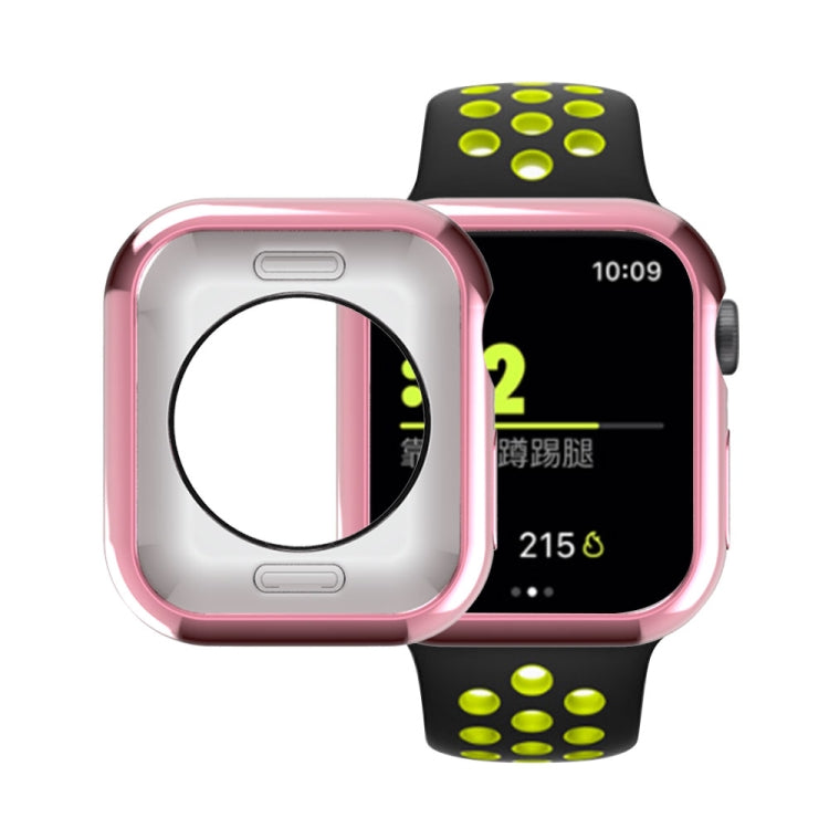 Galvanisierte TPU-Schutzhülle mit runden Löchern, für Apple Watch Series 3 & 2 & 1 38mm, für Apple Watch Series 6 / 5 / 4 / SE 2025 / 2023 / 2022 44mm