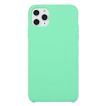 For iPhone 11 Solid Color Solid Silicone  Shockproof Case (Hibiscus Pink), For iPhone 11 Pro