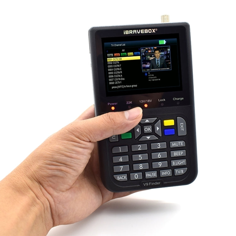 iBRAVEBOX V9 Finder Digitaler Satellitensignal-Sucher, EU Stecker, AU Stecker, UK Stecker