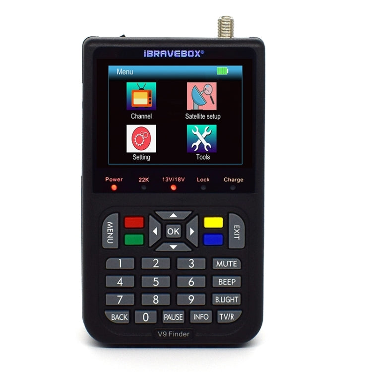 iBRAVEBOX V9 Finder Digitaler Satellitensignal-Sucher, EU Stecker, AU Stecker, UK Stecker