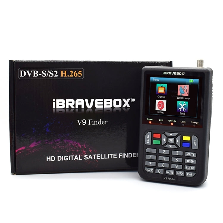 iBRAVEBOX V9 Finder Digitaler Satellitensignal-Sucher, EU Stecker, AU Stecker, UK Stecker