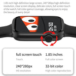 HT15 Smartwatch mit 1,85 Zoll Silikonarmband, IP67 wasserdicht, unterstützt Bluetooth-Anrufe und Schlafüberwachung