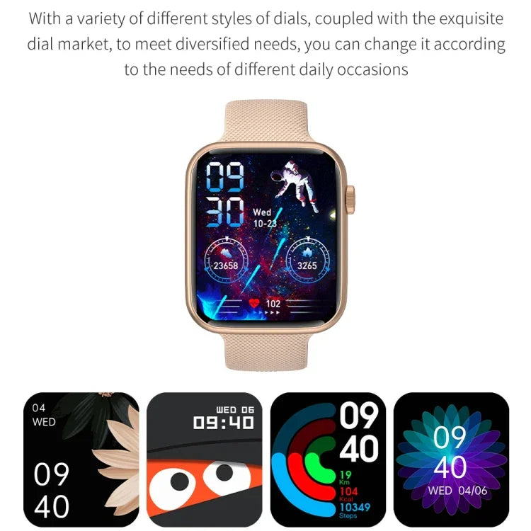 HT15 Smartwatch mit 1,85 Zoll Silikonarmband, IP67 wasserdicht, unterstützt Bluetooth-Anrufe und Schlafüberwachung