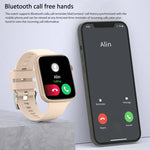HT15 Smartwatch mit 1,85 Zoll Silikonarmband, IP67 wasserdicht, unterstützt Bluetooth-Anrufe und Schlafüberwachung