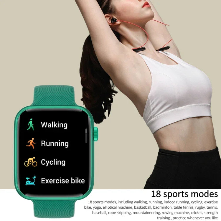 HT15 Smartwatch mit 1,85 Zoll Silikonarmband, IP67 wasserdicht, unterstützt Bluetooth-Anrufe und Schlafüberwachung