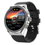 BM01 1,45 Zoll Silikonarmband IP68 wasserdichte Smartwatch unterstützt Bluetooth-Anrufe / NFC, Silikonarmband (Silber), Silikonarmband (Schwarz)
