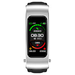 K60 1,08 Zoll Ohrhörer mit abnehmbarem Lederarmband, wasserdicht, für Smartwatch, unterstützt Bluetooth-Anrufe, Lederarmband (Schwarz/Silber), Lederarmband (Braun), Lederarmband (Schwarz), Lederarmband (Braun/Silber)