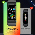 K60 1,08 Zoll Ohrhörer mit abnehmbarem Lederarmband, wasserdicht, für Smartwatch, unterstützt Bluetooth-Anrufe, Lederarmband (Schwarz/Silber), Lederarmband (Braun), Lederarmband (Schwarz), Lederarmband (Braun/Silber)