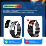 K60 1,08 Zoll Ohrhörer mit abnehmbarem Lederarmband, wasserdicht, für Smartwatch, unterstützt Bluetooth-Anrufe, Lederarmband (Schwarz/Silber), Lederarmband (Braun), Lederarmband (Schwarz), Lederarmband (Braun/Silber)