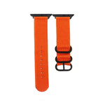 Schwarzes Canvas-Armband mit Dornschließe, für Apple Watch Series 8 &amp; 7 (41 mm) und Apple Watch Series 8 &amp; 7 (45 mm)