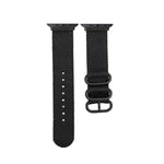 Schwarzes Canvas-Armband mit Dornschließe, für Apple Watch Series 8 &amp; 7 (41 mm) und Apple Watch Series 8 &amp; 7 (45 mm)