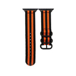 Schwarzes Canvas-Armband mit Dornschließe, für Apple Watch Series 8 &amp; 7 (41 mm) und Apple Watch Series 8 &amp; 7 (45 mm)