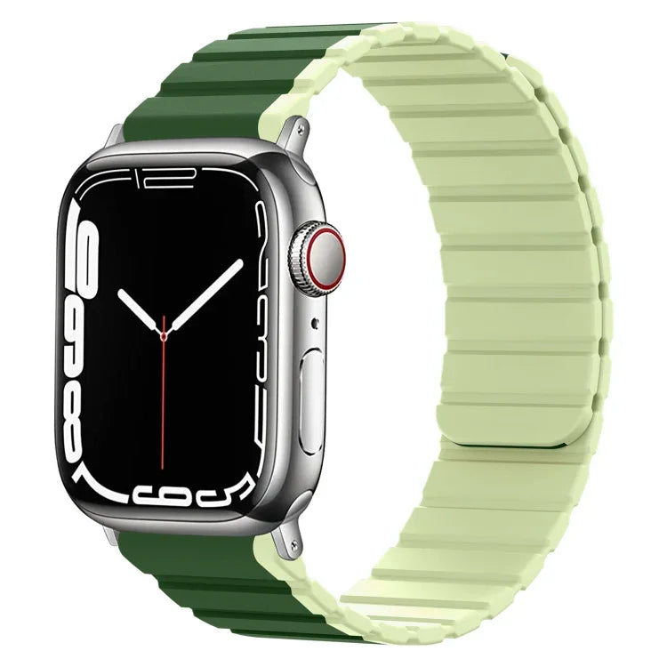 Intelligentes magnetisches Silikon-Armband, für Apple Watch Series 8 &amp; 7 (41 mm) und Apple Watch Series 8 &amp; 7 (45 mm)