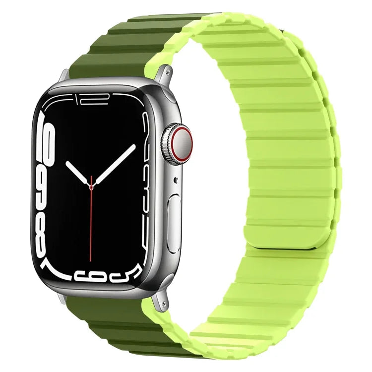 Intelligentes magnetisches Silikon-Armband, für Apple Watch Series 8 &amp; 7 (41 mm) und Apple Watch Series 8 &amp; 7 (45 mm)