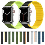 Intelligentes magnetisches Silikon-Armband, für Apple Watch Series 8 &amp; 7 (41 mm) und Apple Watch Series 8 &amp; 7 (45 mm)