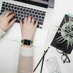 Intelligentes magnetisches Silikon-Armband, für Apple Watch Series 8 &amp; 7 (41 mm) und Apple Watch Series 8 &amp; 7 (45 mm)