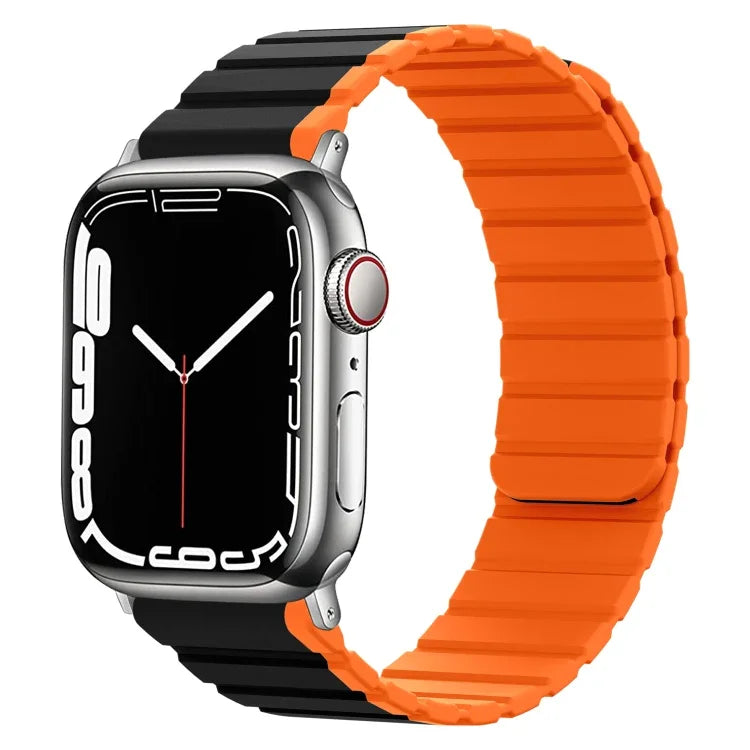 Intelligentes magnetisches Silikon-Armband, für Apple Watch Series 8 &amp; 7 (41 mm) und Apple Watch Series 8 &amp; 7 (45 mm)
