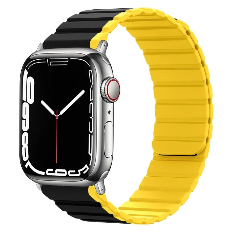 Intelligentes magnetisches Silikon-Armband, für Apple Watch Series 8 &amp; 7 (41 mm) und Apple Watch Series 8 &amp; 7 (45 mm)