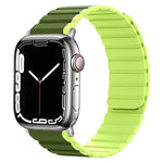 Intelligentes magnetisches Silikon-Armband, für Apple Watch Series 8 &amp; 7 (41 mm) und Apple Watch Series 8 &amp; 7 (45 mm)