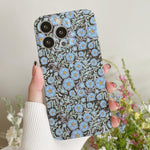Water Sticker Flower Pattern PC Phone Case, For iPhone 13 Pro Max, For iPhone 13 Pro, For iPhone 13, For iPhone 13 mini