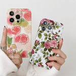Water Sticker Flower Pattern PC Phone Case, For iPhone 12 Pro Max, For iPhone 12 Pro, For iPhone 12, For iPhone 12 mini