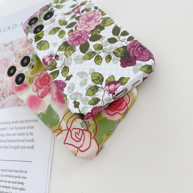 Water Sticker Flower Pattern PC Phone Case, For iPhone 11 Pro Max, For iPhone 11 Pro, For iPhone 11