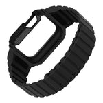 Silikonarmband mit integriertem Rahmen, für Apple Watch Series 8 &amp; 7 (41 mm), SE 2 &amp; 6, SE, 5 &amp; 4 (40 mm), Apple Watch Ultra (49 mm) und Apple Watch Series 8 &amp; 7 (45 mm), SE 2 &amp; 6, SE, 5 &amp; 4 (44 mm).