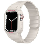 Silikonarmband mit integriertem Rahmen, für Apple Watch Series 8 &amp; 7 (41 mm), SE 2 &amp; 6, SE, 5 &amp; 4 (40 mm), Apple Watch Ultra (49 mm) und Apple Watch Series 8 &amp; 7 (45 mm), SE 2 &amp; 6, SE, 5 &amp; 4 (44 mm).