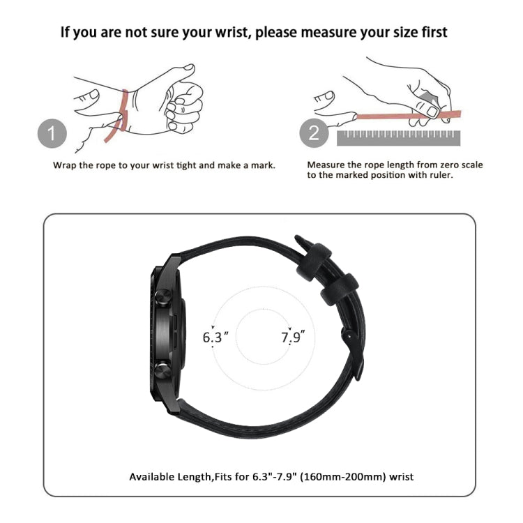 Oil Wax Genuine Leather Watch Band, For Amazfit 2 Stratos, For Ticwatch Pro / E2 / S2, For Pebble Gen 1, For Pebble Time