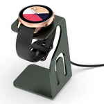 Ladestation aus Aluminiumlegierung (ohne Ladegerät) für Samsung Galaxy Watch4 / Watch3 / Active2 / Active, Samsung Galaxy Watch5 / Watch5 Pro und Google Pixel Watch
