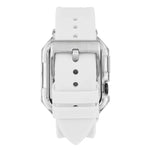 Kristallklares Polycarbonat-Gehäuse mit Silikonarmband, für Apple Watch Series 8 &amp; 7 (45 mm)