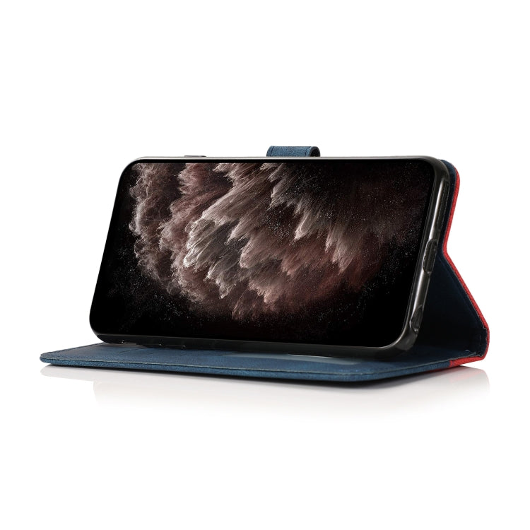 Dual-color Stitching Leather Phone Case, For Nokia X10 / X20