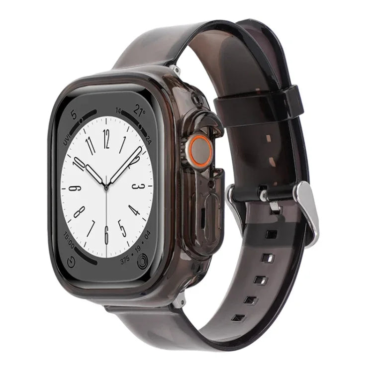 Glacier Jelly Klare TPU-Schutzhülle und Armband für Apple Watch Ultra 3 / 2 / 1 49 mm