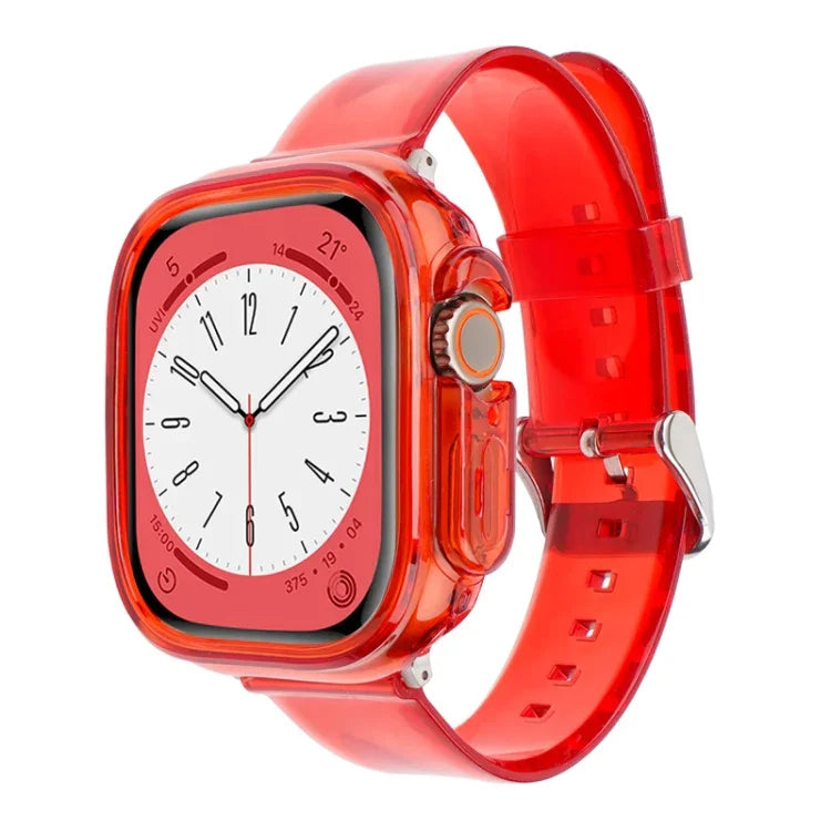 Glacier Jelly Klare TPU-Schutzhülle und Armband für Apple Watch Ultra 3 / 2 / 1 49 mm