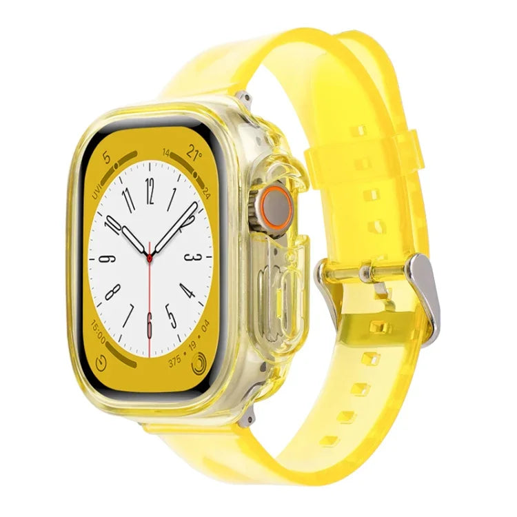 Glacier Jelly Klare TPU-Schutzhülle und Armband für Apple Watch Ultra 3 / 2 / 1 49 mm