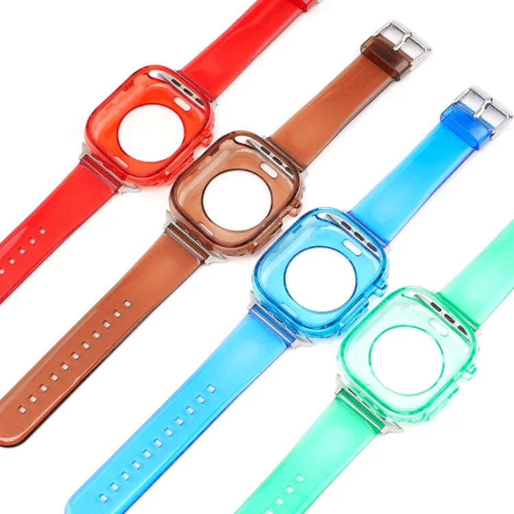 Glacier Jelly Klare TPU-Schutzhülle und Armband für Apple Watch Ultra 3 / 2 / 1 49 mm