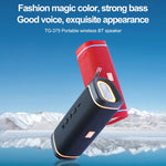 T&G TG375 Outdoor Tragbarer LED-Licht RGB Kabelloser Bluetooth Lautsprecher Subwoofer, TG375